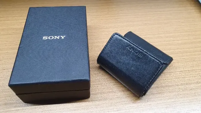 Caixa Original Do Fone Sony Mdr Ex In-ear Couro Estojo