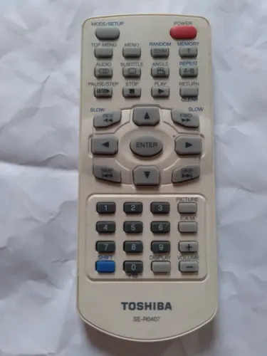 CONTROLE REMOTO DVD TOSHIBA SE-R407