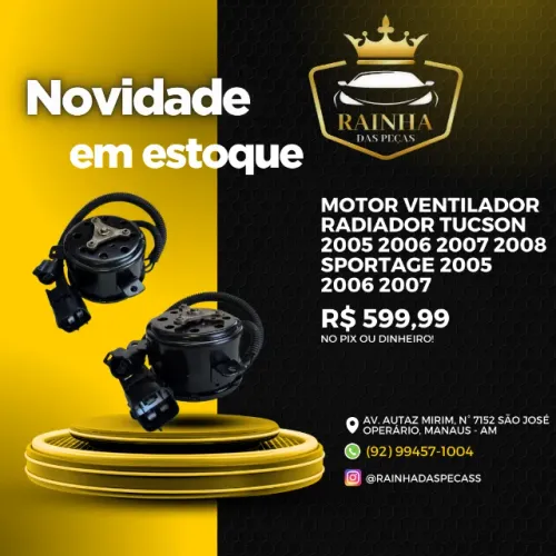 Motor Ventilador Radiador Tucson 2005 2006 2007 2008 Sportage 2005 2006 2007