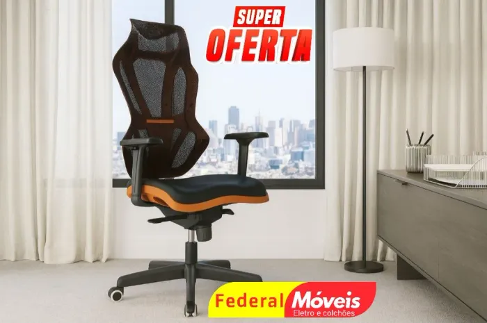 Cadeira Giratória Vizon Gamer - Ergonomia e resistência para seu setup!