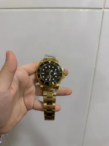 Relógio Rolex dourado amarelo 
