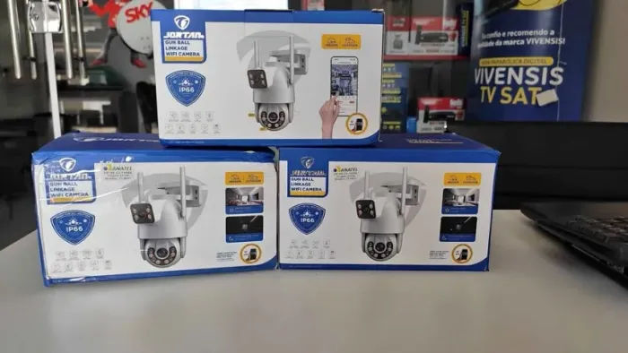 Câmera De Segurança Lente Dupla APP YOOSEE IP66 WiFi 360