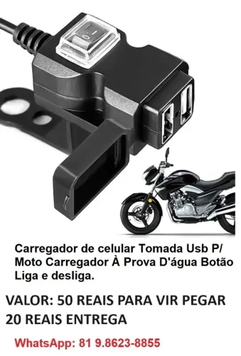 carregador de celular moto
