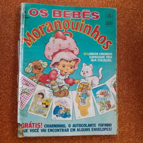 Álbum antigo "Os Bebês Moranguinhos" antiguidade