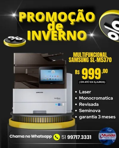 Multifuncional Samsung SL-M5370 - Promoção de Inverno!