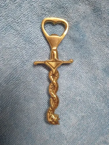 Abridor Serpente Latão Maciço