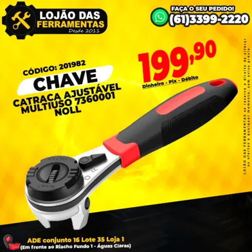 Chave Catraca Ajustável Multiuso 7360001 Noll *1662