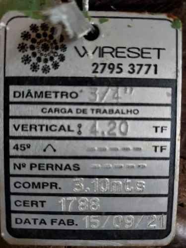 Cabo de aço profissional 