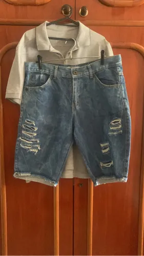 Bermuda  Ralph Lorean   Nova sem uso + camisa polo 