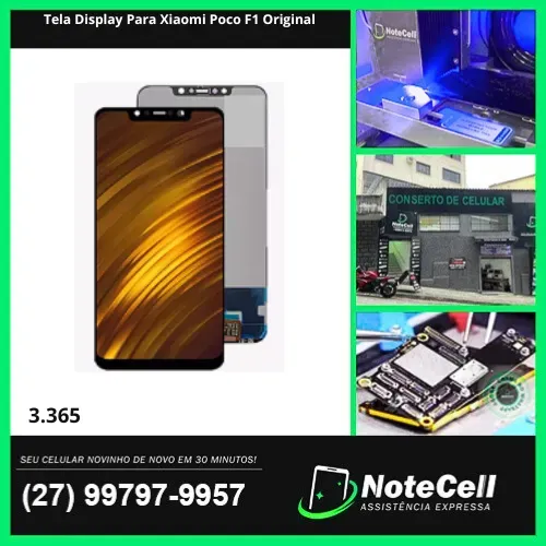 Tela Display Para Xiaomi Poco F1 Original- Instalação Expressa Em 30 Minutos!