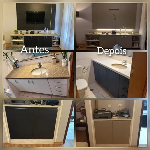 Transformação de móveis - Antes e Depois