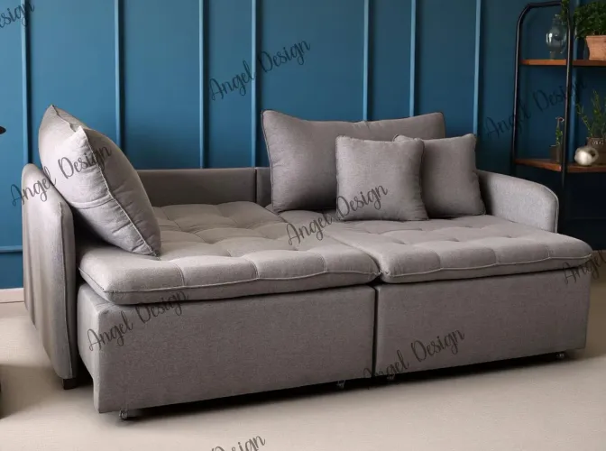 Sofá Modular Cinza Confortável e Moderno