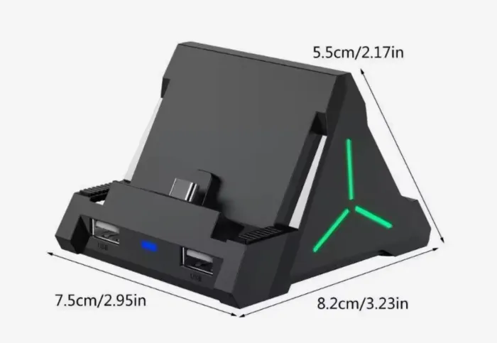 Dock Station Carregamento e TV Nintendo Switch Saídas HDMI USB e Tipo-C Retroid Odin