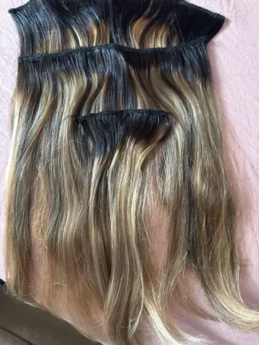 Cabelo humano na técnica tela