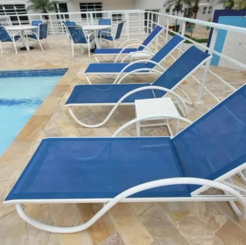 Troca de tela sling e reforma de cadeira e espreguiçadeira de piscina