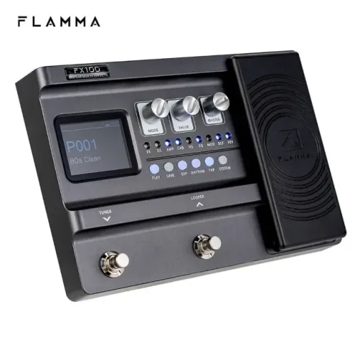 NOVO] Pedaleira FLAMMA FX100 Multi Efeitos: 151 Efeitos, 200 Presets, 80s Looper, 55 Amps 