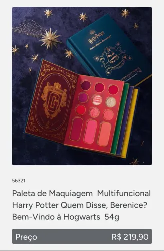 Paleta de sombra Harry Potter 