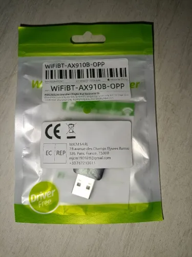 Adaptador WiFi USB 3.0 Dual Band com bluetooth integrado AX 910B