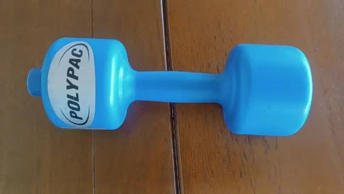 Peso/Halter 1,3kg para ginástica com cimento (Bangu)
