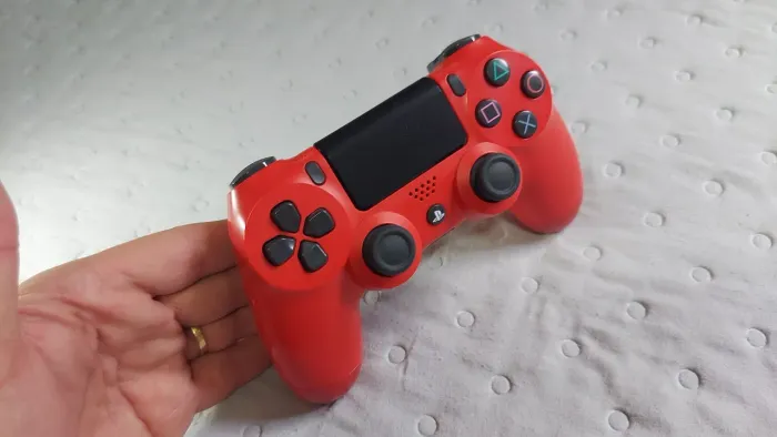 Controle Original Playstation 4 vermelho magma, lindo!