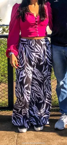 Calça em Zebra - Veste 38/40