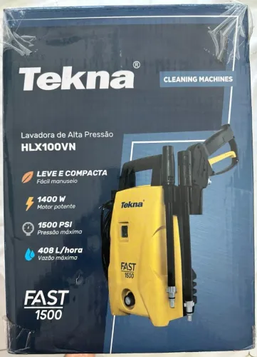 Lavadora de Alta Pressão Tekna 1400W potente Pressão 1500Psi 1.4Kw Frequência Promoção 1un