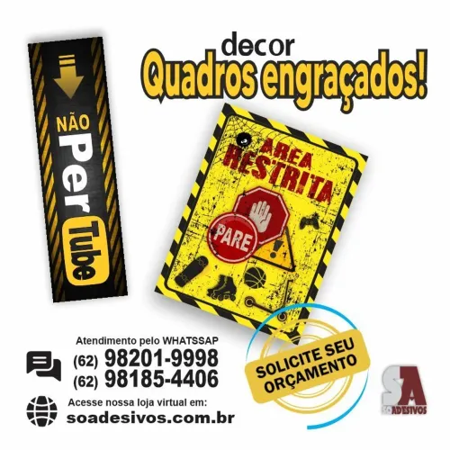 Quadros decorativos.