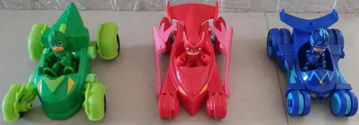 Kit Pjmasks: Menino Gato, Corujita e Lagartixo