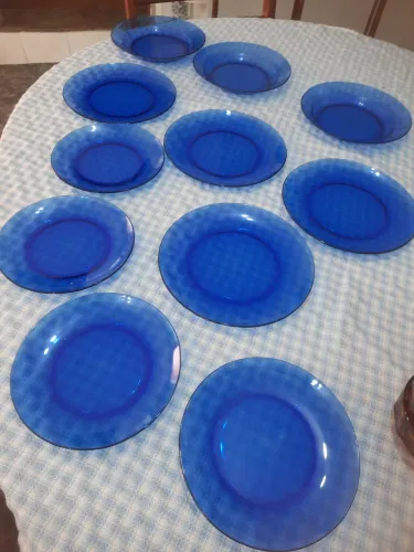 Duralex Jogo de Pratos Azuis