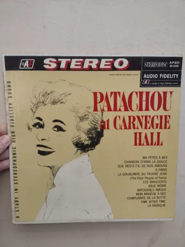 Vinil LP Patachou - Patachou At Carnegie Hall Música Francesa Chanson Importado