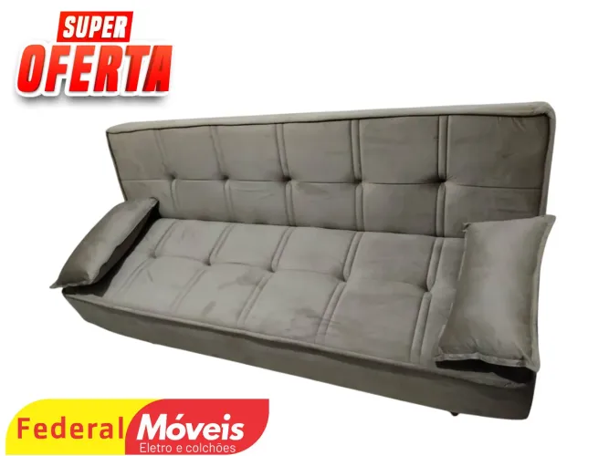 Sofá Cama em Promoção 1,88m Veludo - Campeão de Vendas