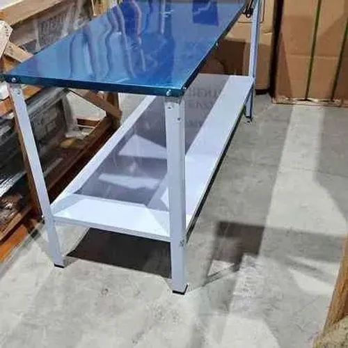 Mesa tampo inox estrutura epóxi 1,60 X 0,60M Braesi pronta entrega - Marcos