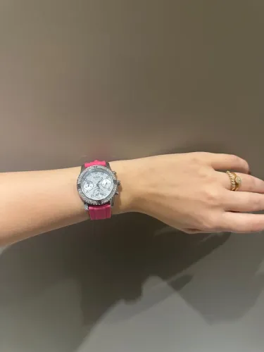 Relógio Guess Feminino com Pulseira Rosa