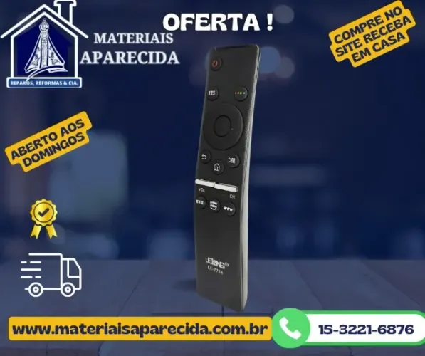 Controle Remoto para Tv Samsung Smart 4k Netflix *
