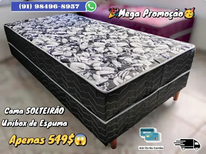 CAMA UNIBOX SOLTEIRÃO DE ESPUMA