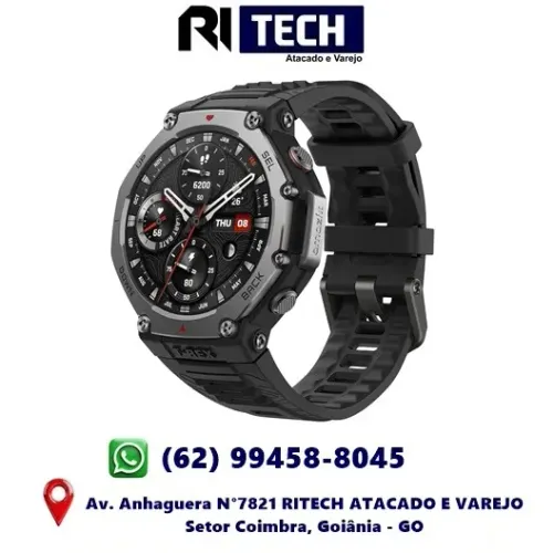 Relógio Amazfit T-Rex 3 48mm Smartwatch 10atm à prova d'água e GPS 