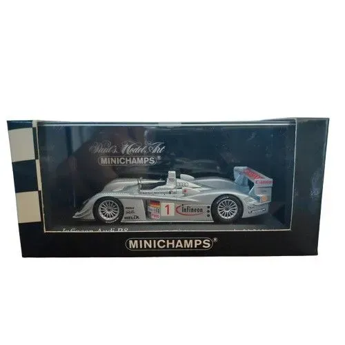 1:43 MiniChamps Infineon Audi R8 2003 - Miniatura de Coleção