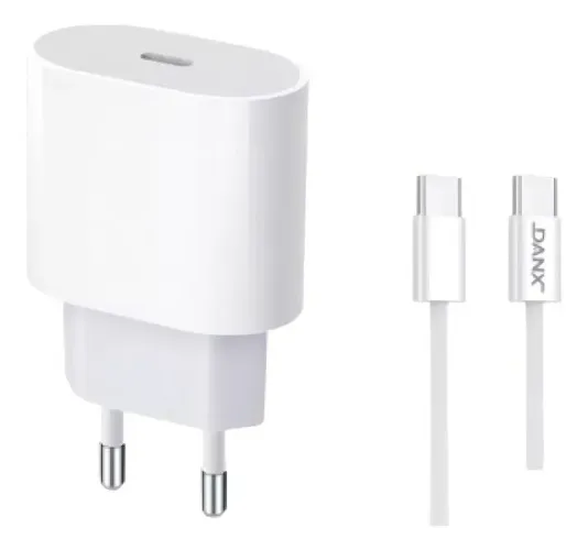Carregador Parede Power 20w + Cabo Usb-c Iphone 15 16  Samsung Motorola Xiaomi Tipo C 