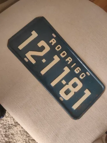 Placa Decorativa 12.1.81 Rodrigo