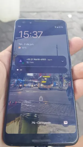 Celular pixel 3, celular ótimo da marca : "Google"