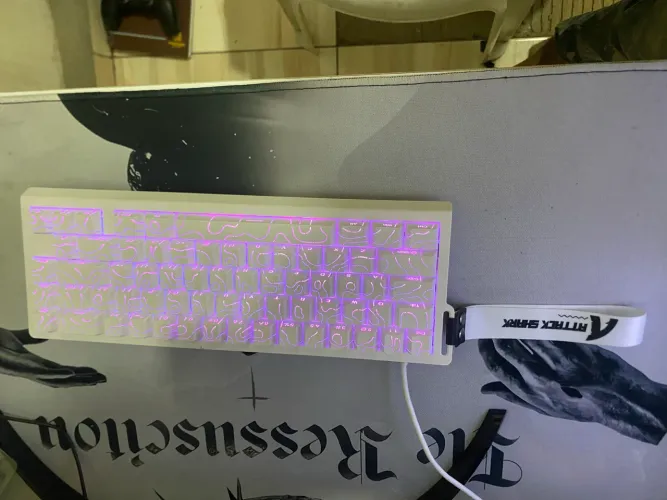 Teclado magnético na caixa attack shark x68 HE. 0.01mm gatilho rápido 8000hz