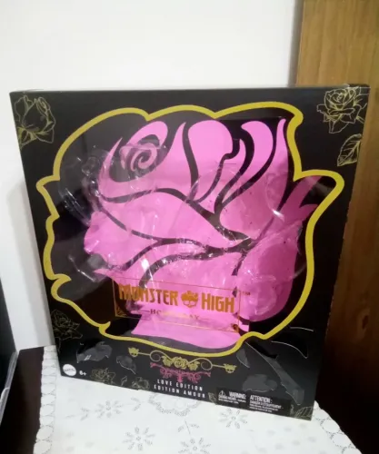Caixa vazia do 2 pack Monster High Draculaura e Clawd Howliday Love Edition