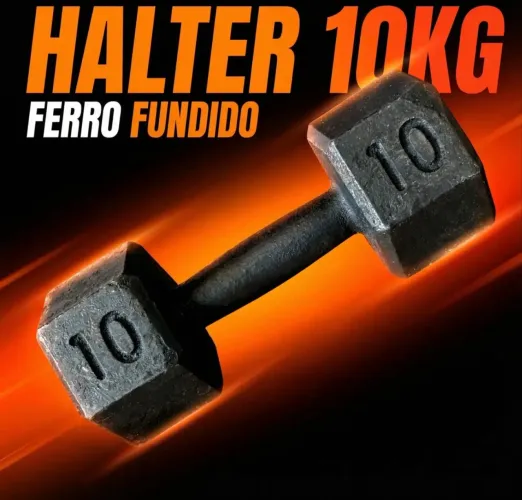 Par de Halteres Sextavados 10kg