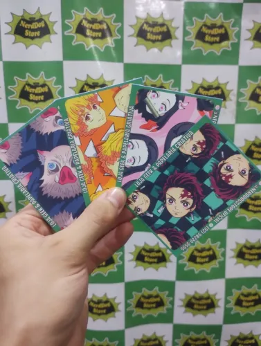 Adesivos Película p/ Cartões Demon Kimetsu Tanjiro Nezuko Zenitsu Inosuke - NerdDog Store