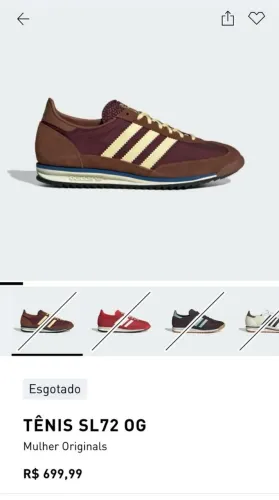 Tênis Adidas sl 72 OG