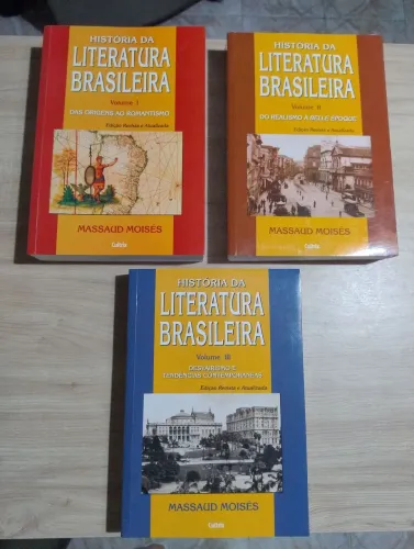 História da Literatura Brasileira - 3 Volumes. Massaud Moisés. 