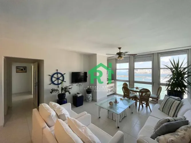 Apartamento Frente Mar, Reformado, 3 Dormitórios sendo 1 Suíte, 1 Vaga, Pitangueiras, Guar