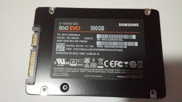 SSD 860 EVO SANSUNG 500 GB