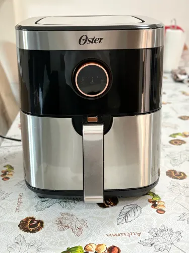 Fritadeira Air Fryer Sem Óleo cor  Preta/inox Oster 4,8l