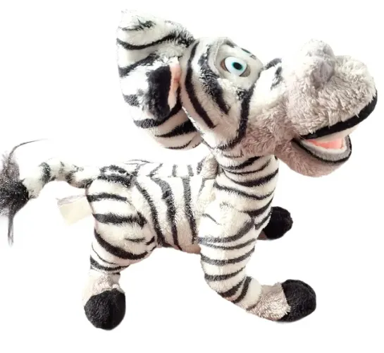 Brinquedo Pelúcia Personagem Zebra Marty do Desenho Madagascar